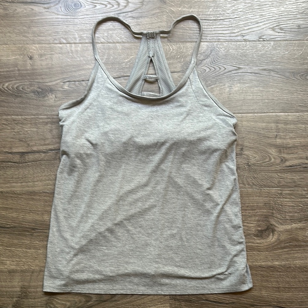 Patagonia Gray Sleeveless Fitted Tank Top